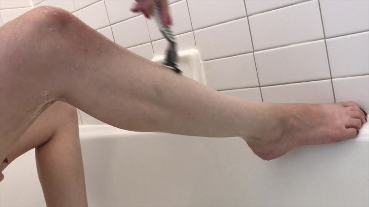 Shaving in the Bathtub