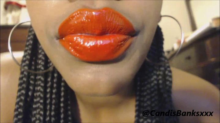 extreme closeup Red Lips