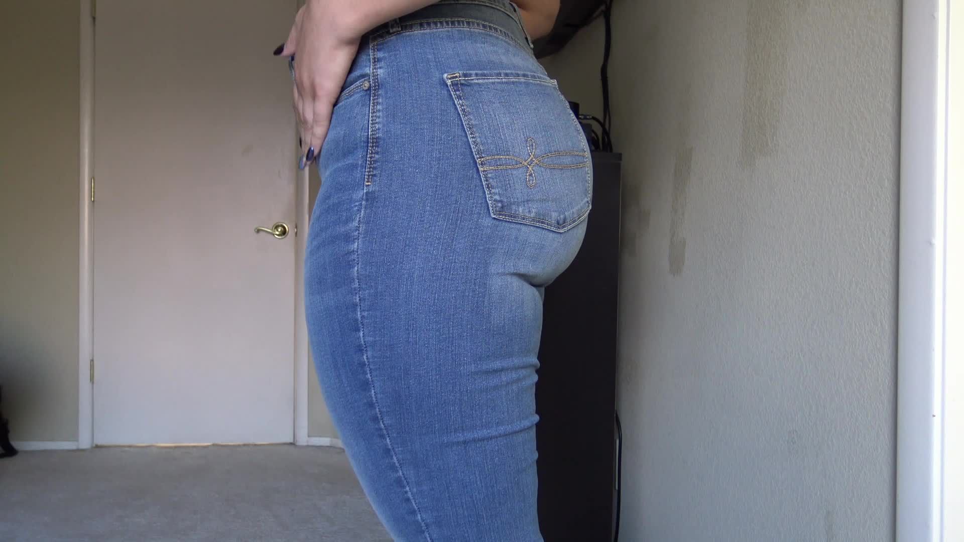 Ass Worship Cum Countdown in Denim Jeans