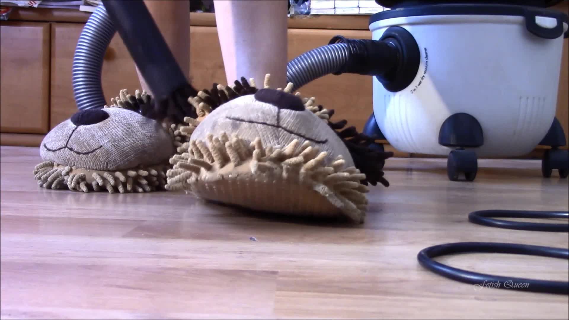 Vacuuming in my slippers