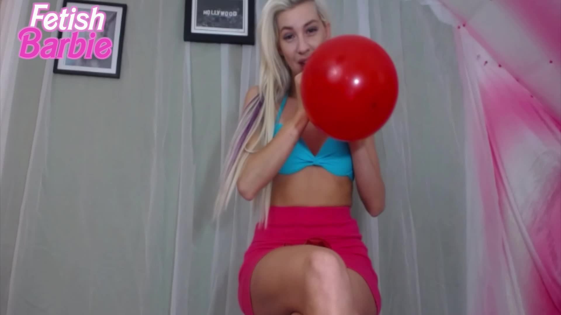 Barbie Balloon Blowing JOI