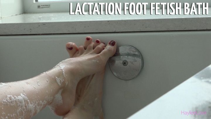 Lactation Foot Fetish Bath