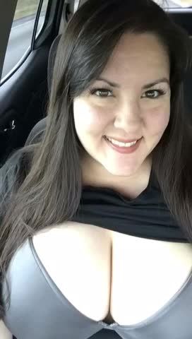 Orgasms and tits out while driving