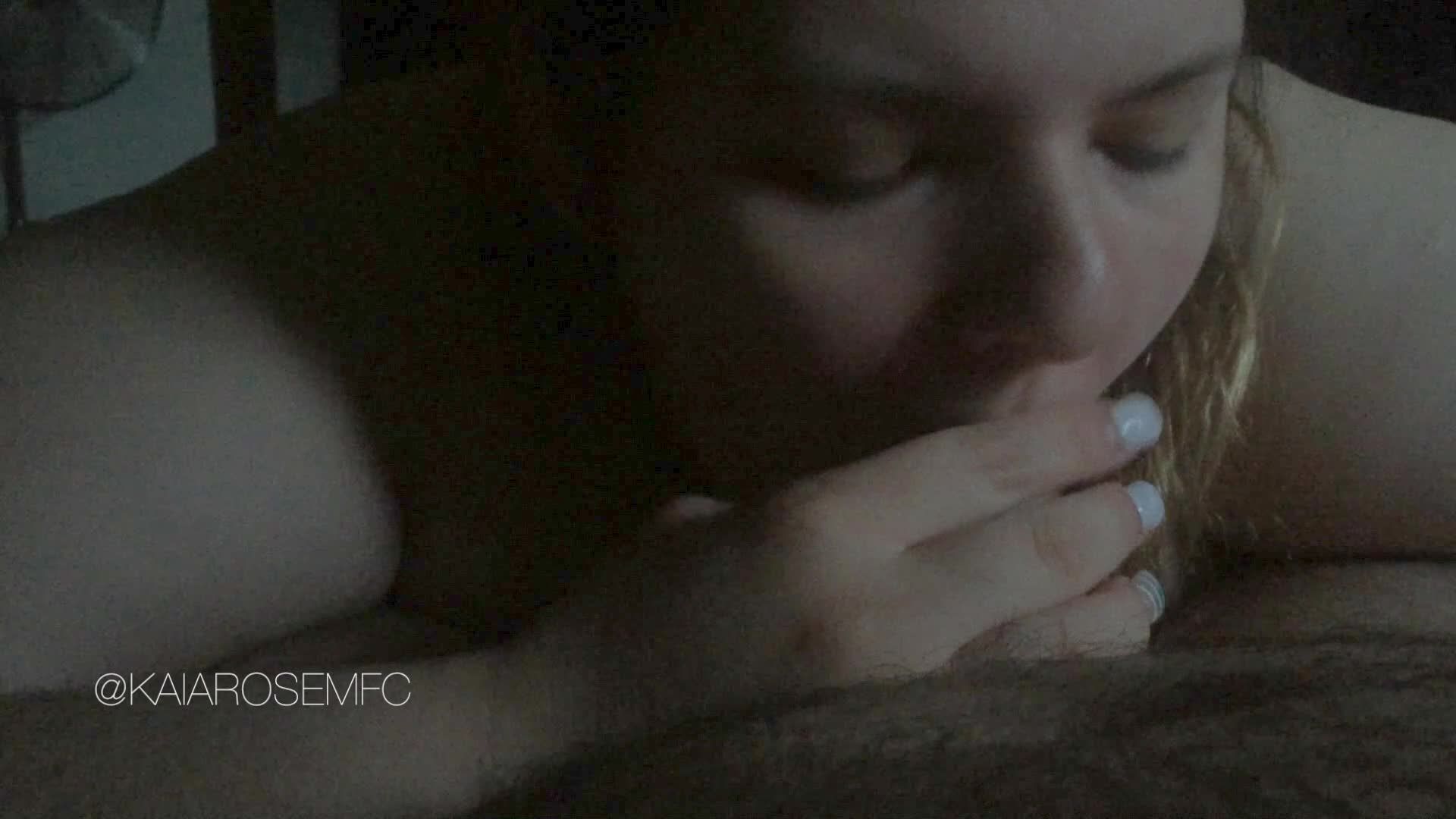 First POV BJ on a small cock