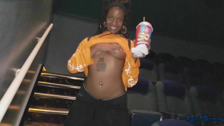 Theater Flashing Tits and Panties