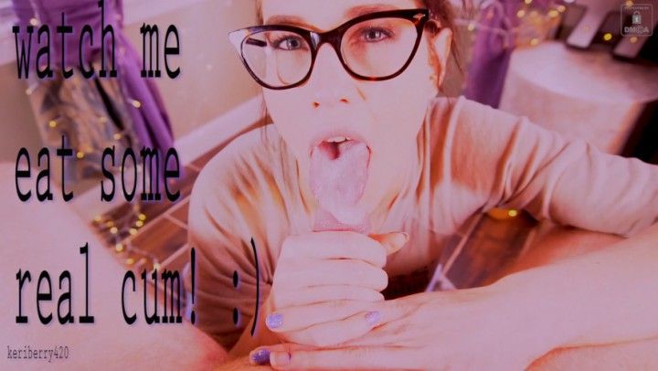 Quickie BJ with Glasses &amp; Cum in Mouth