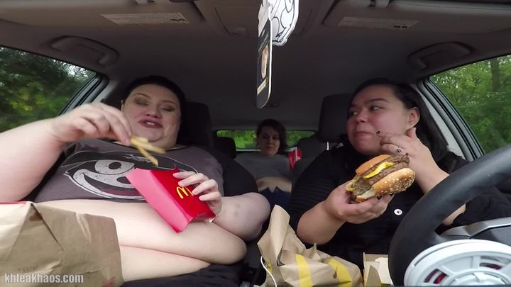 McDonalds Stuffing in the Car