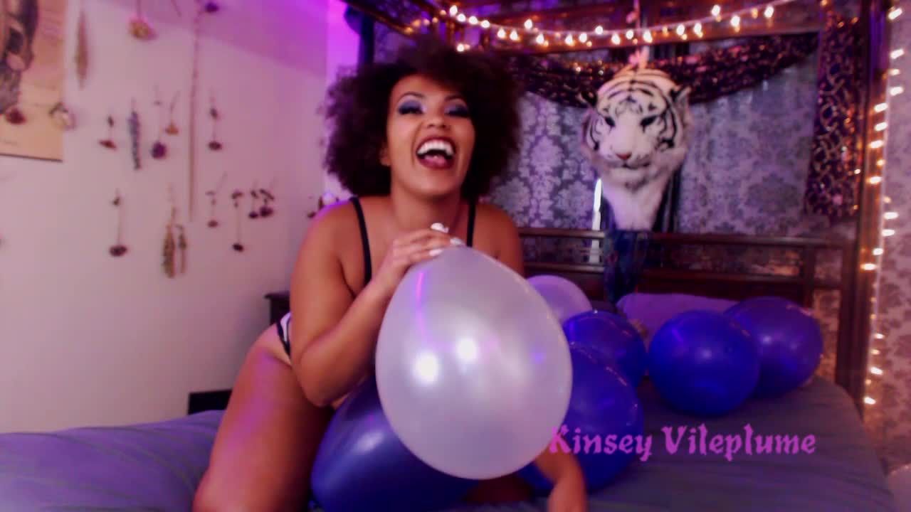 Bed Full of Balloons-Playing and Popping