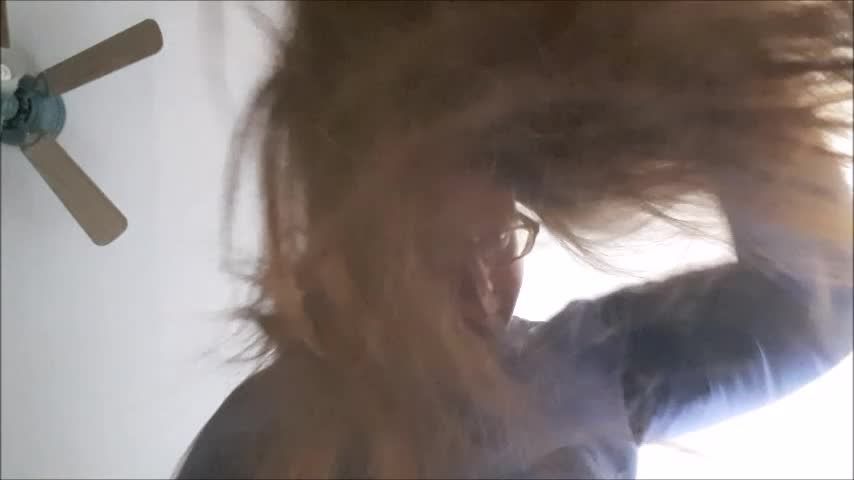 Long Hair Brushing POV Clip