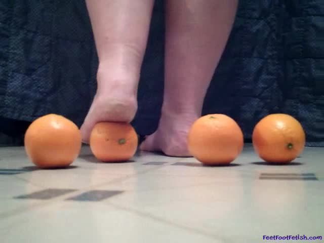 Freshly Foot Crushed Oranges