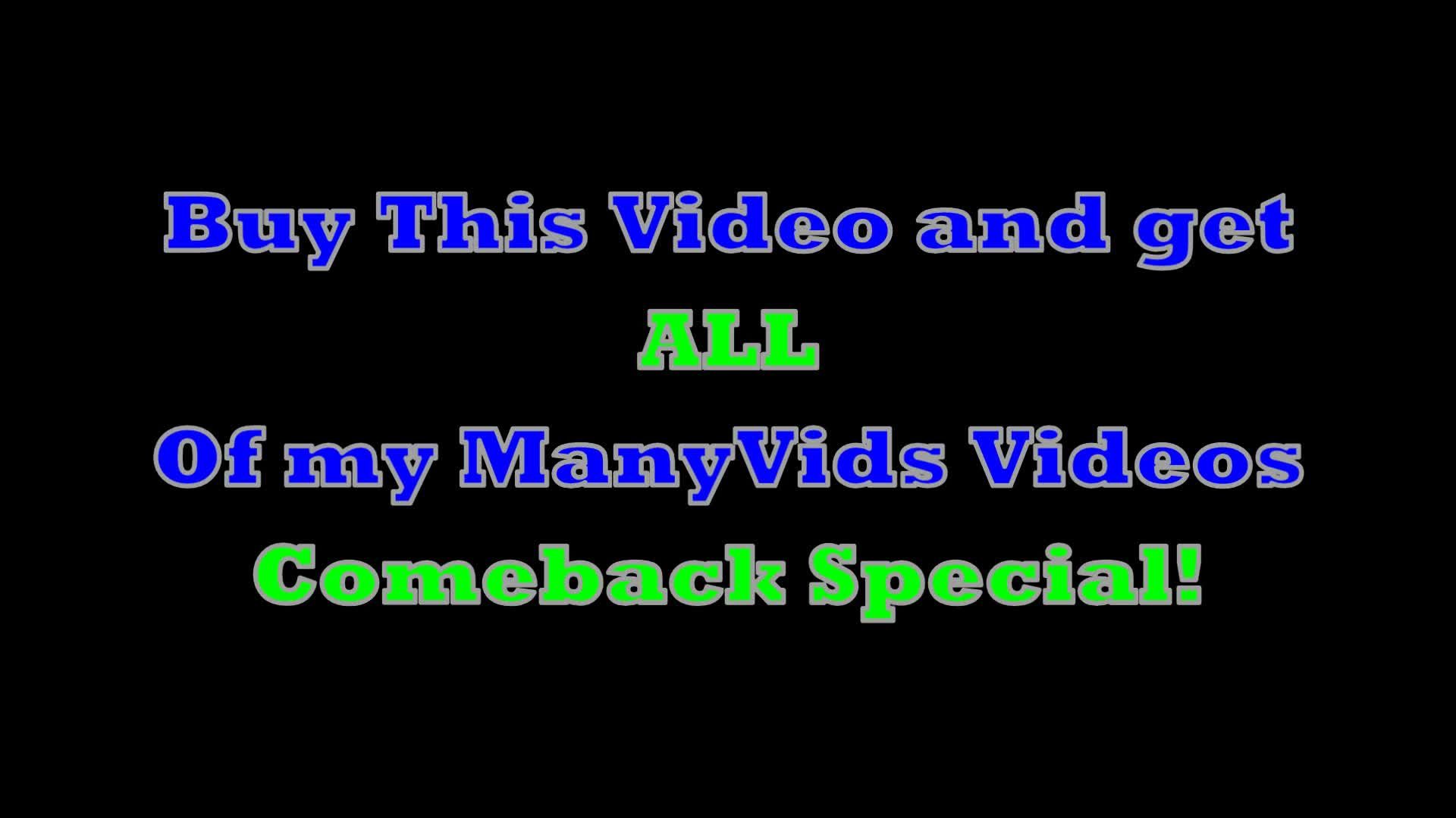 COMEBACK SPECIAL $180 Value ALL VIDEOS