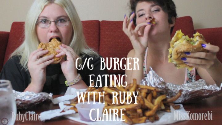 GG Eating Burgers with RubyClaire