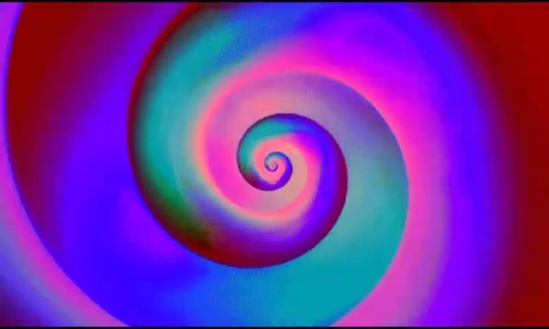 Livestream audio, mesmerizing spiral