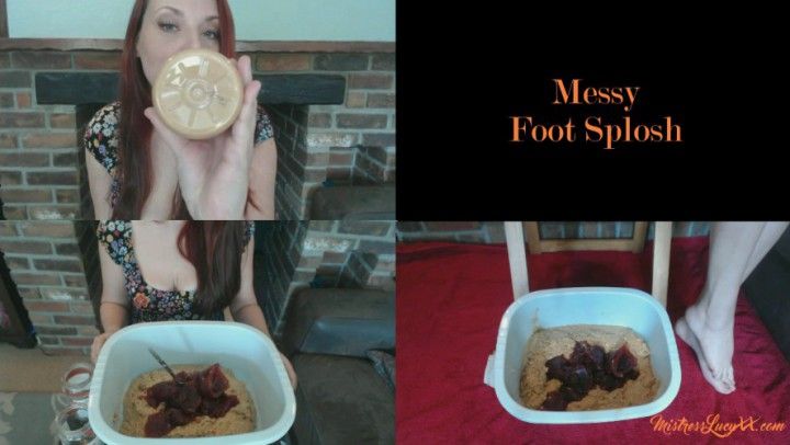 Messy Foot Splosh