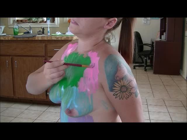 My naked bodypainting canvas