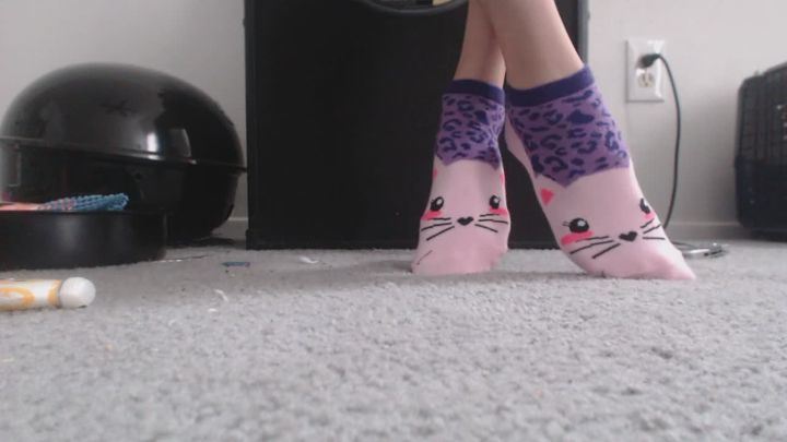 Modeling Cute Colorful Ankle Socks