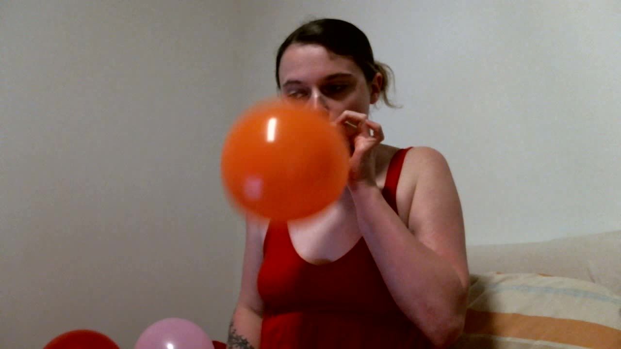 My very FIRST vid blowing up Balloons