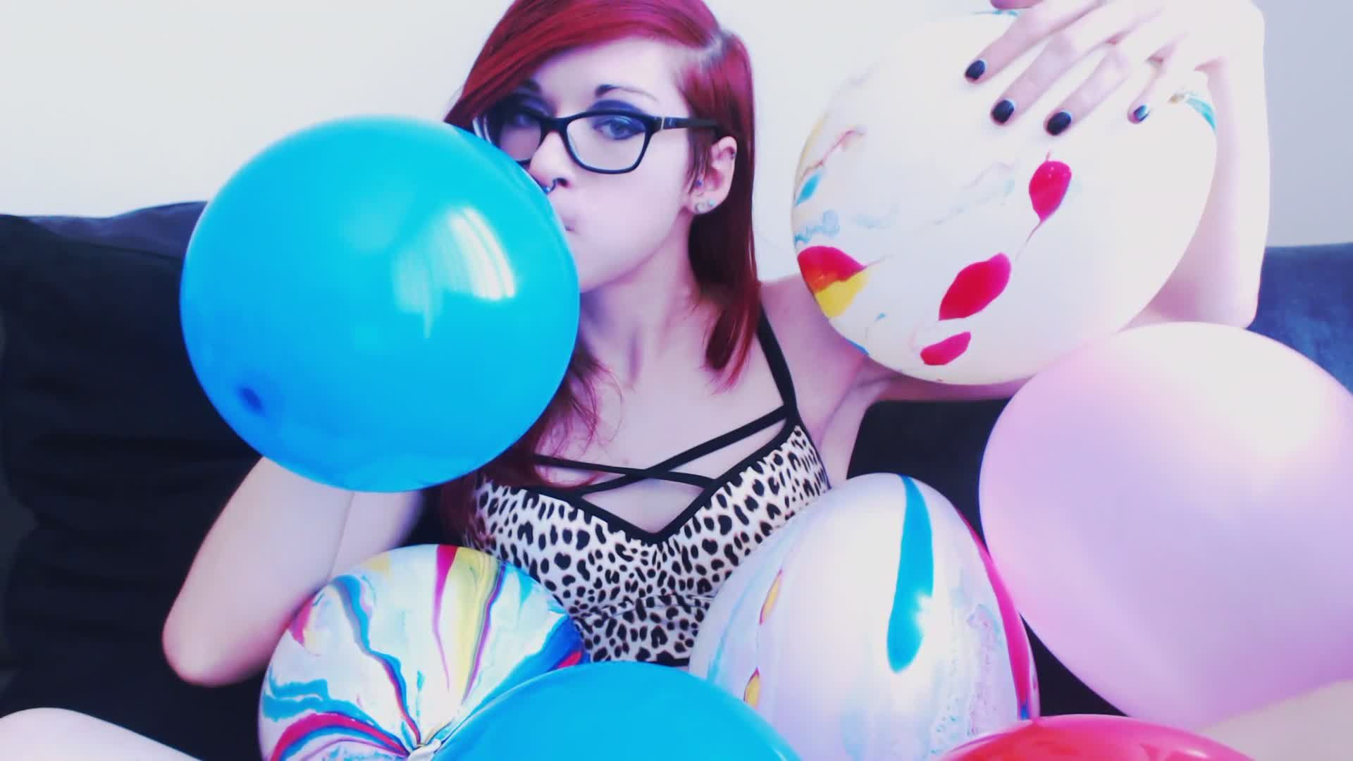 Blowing up Balloons &amp; Playing with Them