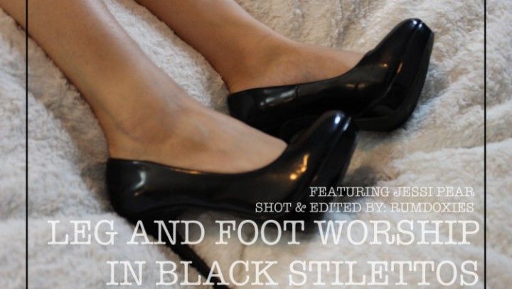 Worship Legs and Feet in Black Stilettos