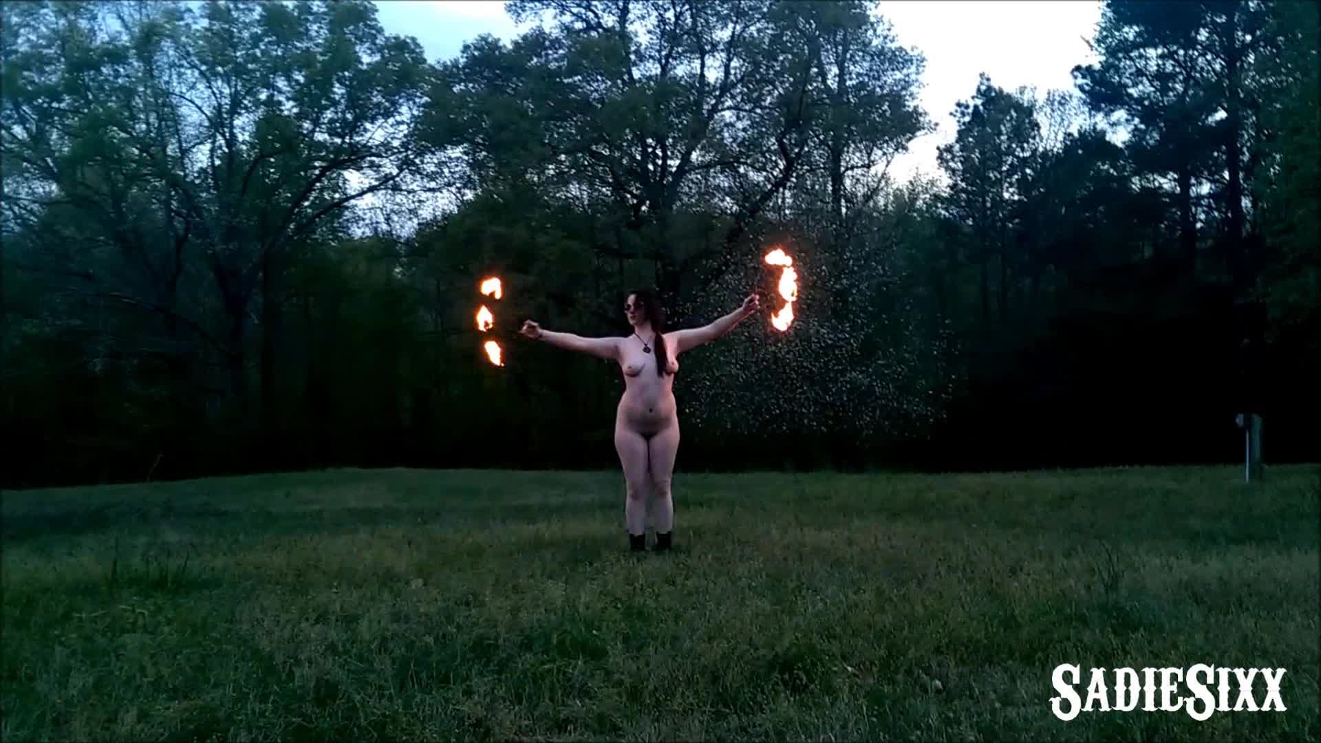 Naked Fire Spinning