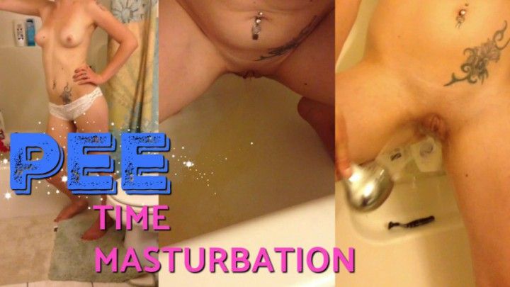 PEE Time Rinse Off And Masturbation