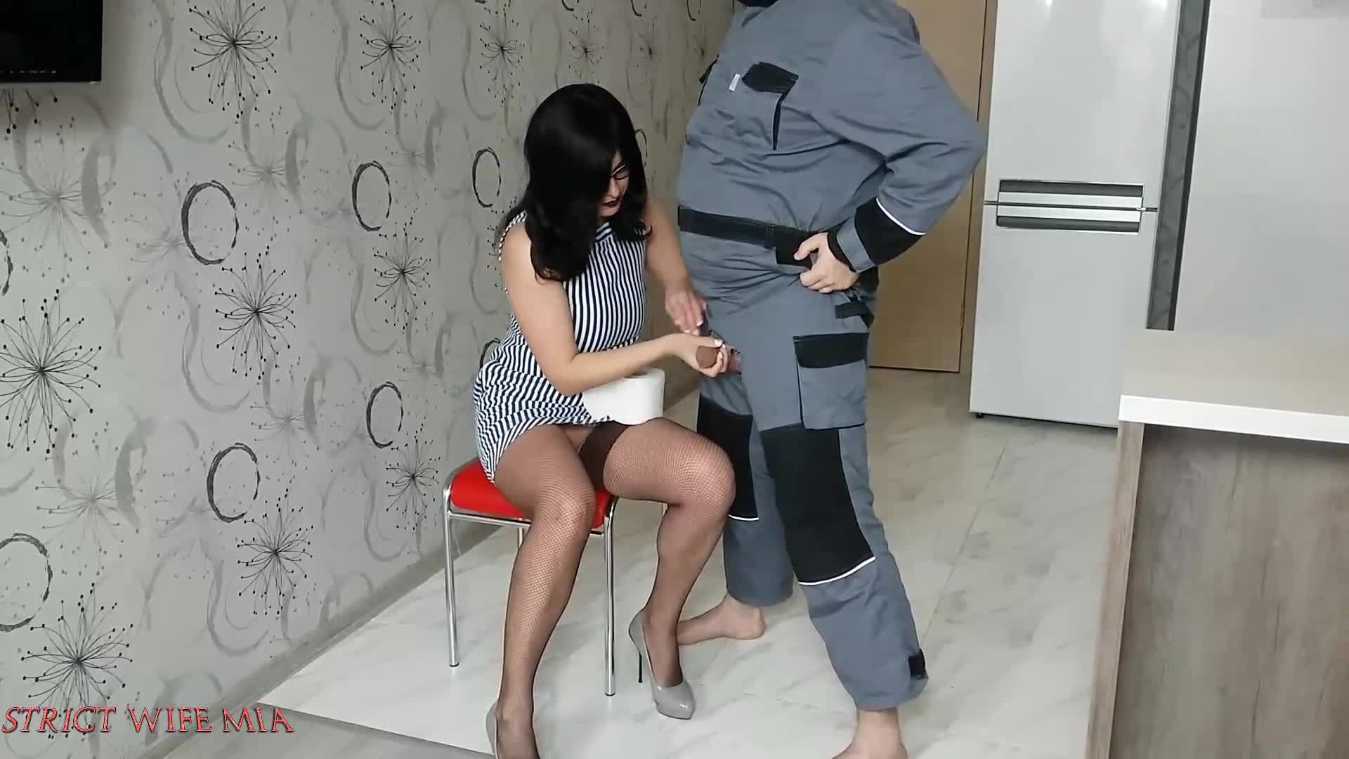 First time chastity for Mia Strict slave