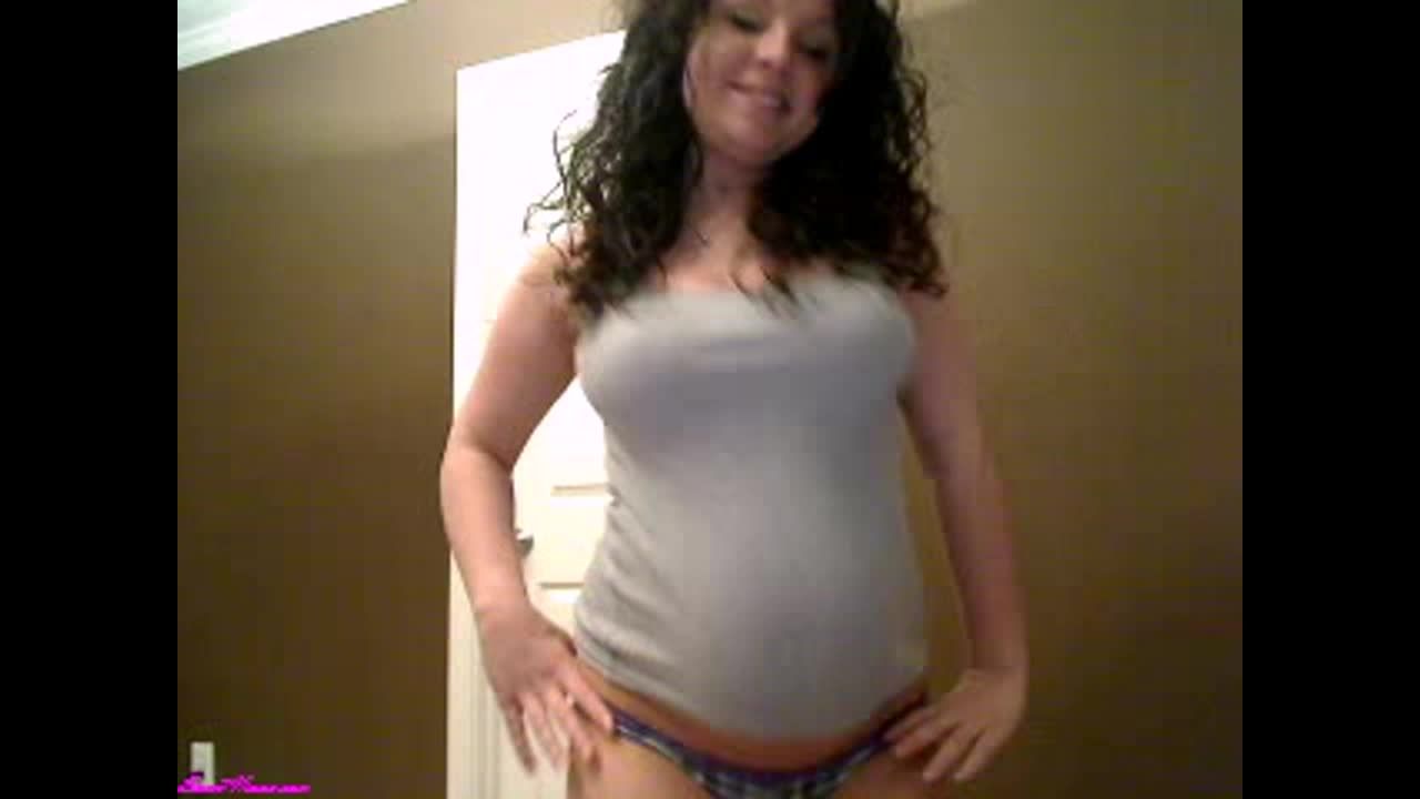Pregnant Striptease video