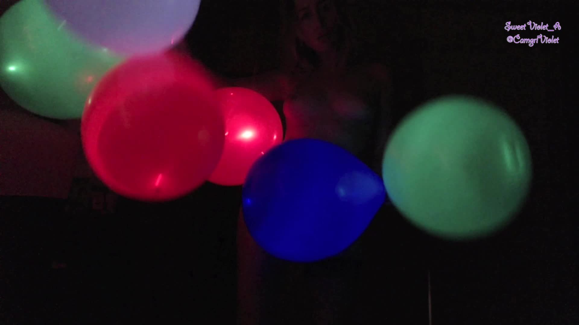 Dancing Nude Lit By Balloons