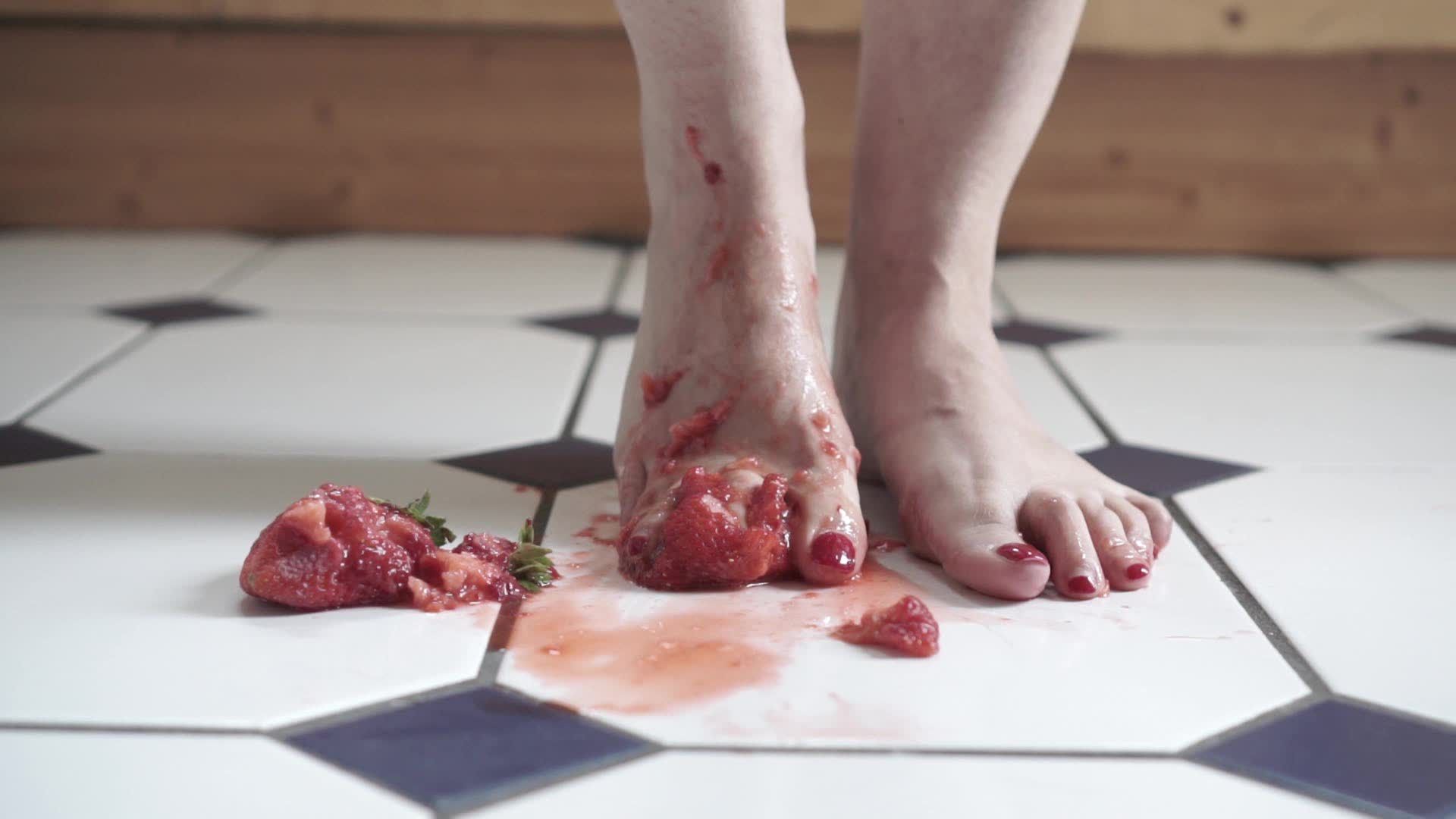 Fun with strawberries and feet