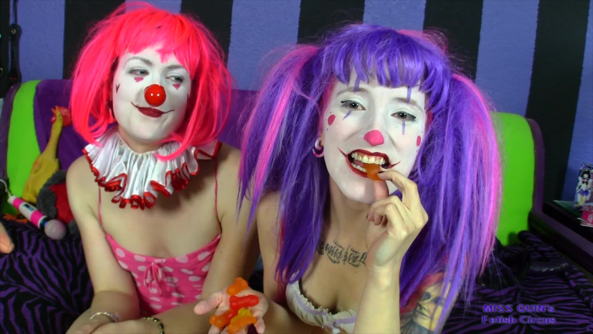 Clown Girls EAT Ex-Boyfriends' Cocks