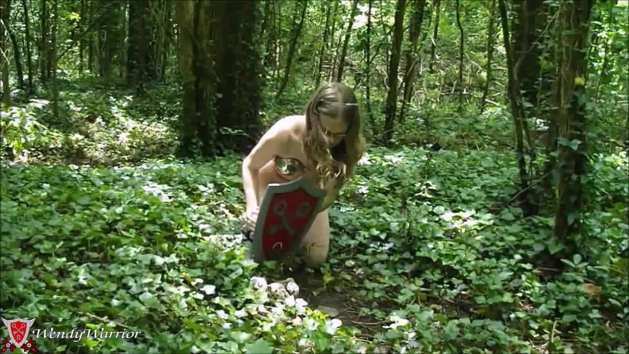 Chastity armor in the forest