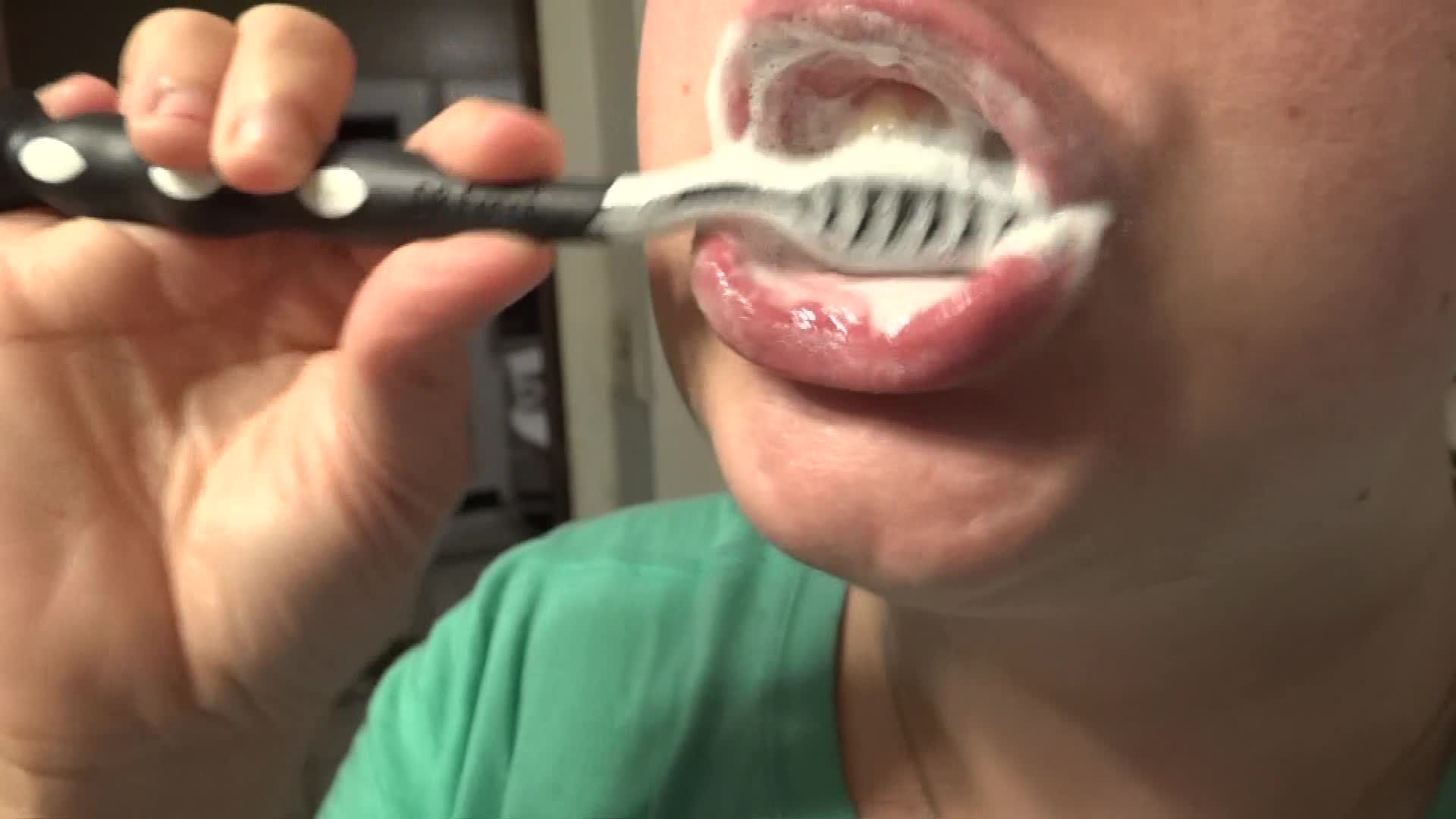 Eliza Brushes her Teeth