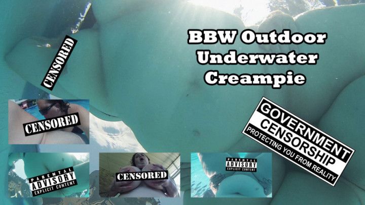 BBW Outdoor Underwater Creampie