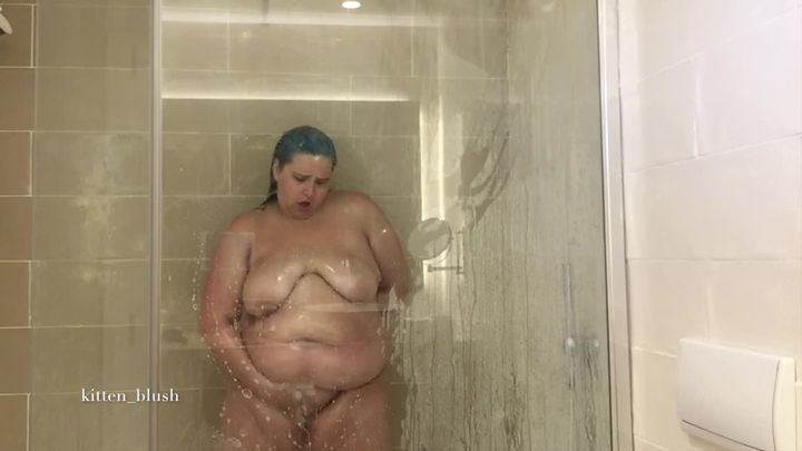 BBW Hotel Shower Tease - Part 1