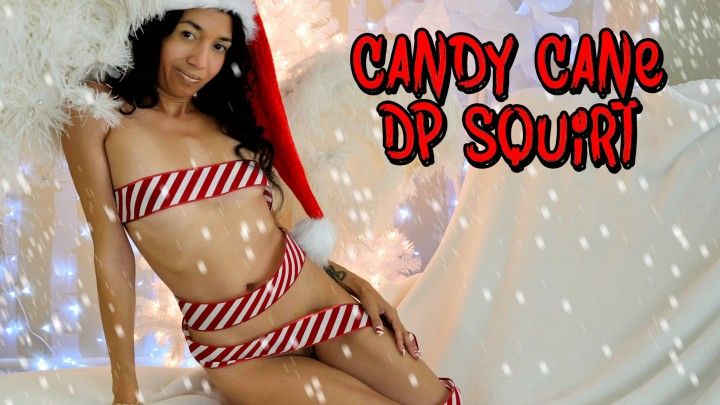 Candy Cane DP and Squirting