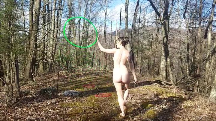 Naked Outdoor Hula Hooping
