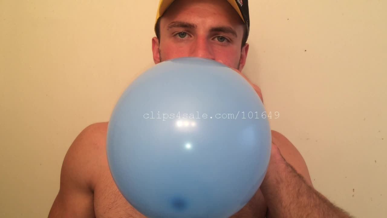 Chris Blowing and Popping Balloons 1