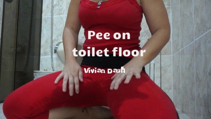 Pee on toilet floor