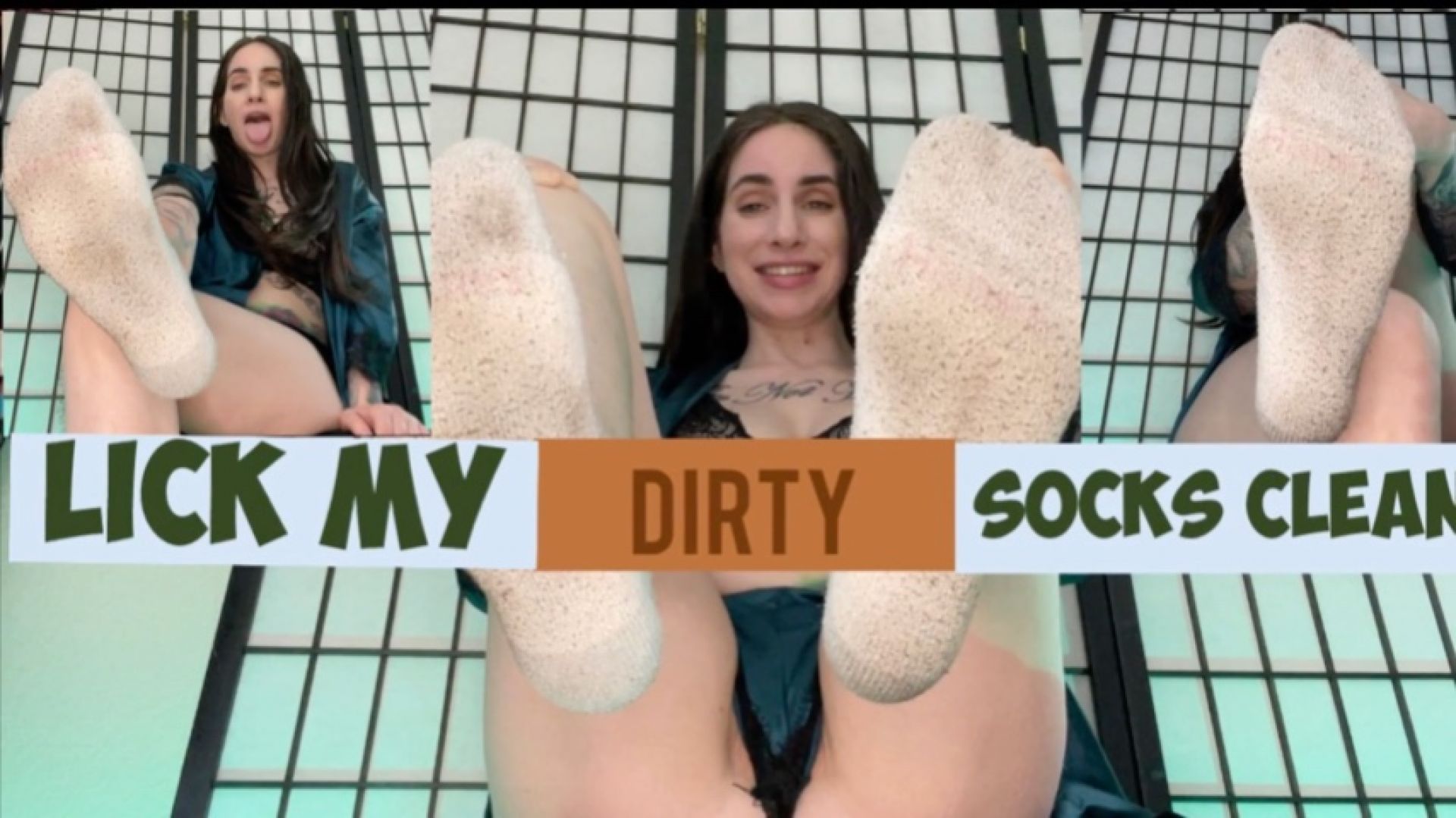 Lick my dirty socks clean