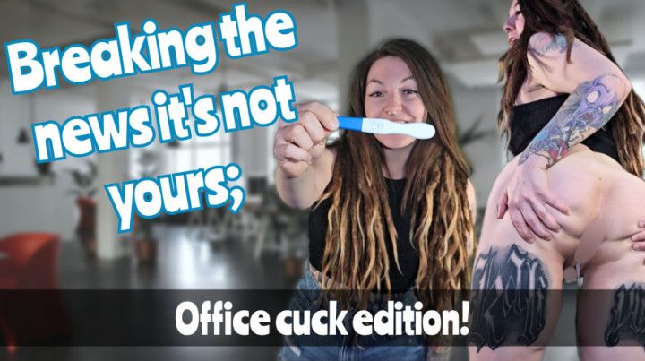 Office cuck eats a creampie