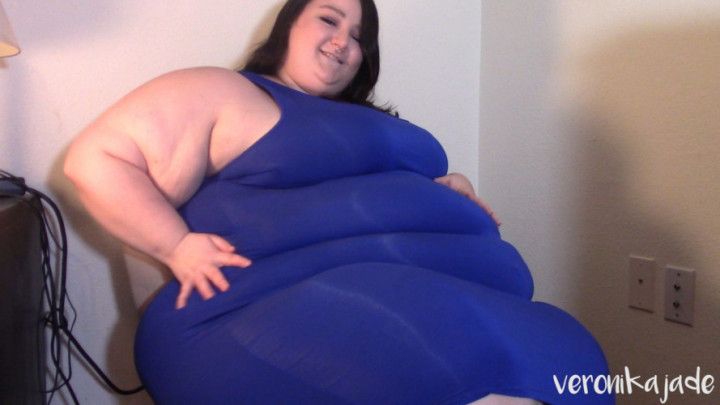 A-Z: JOI Fat Belly in Tight Dress