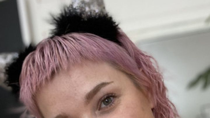 Pink Haired Kitten Cums Gently For You