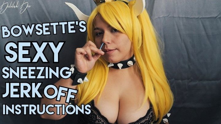 Bowsette's Sexy Sneezing JOI