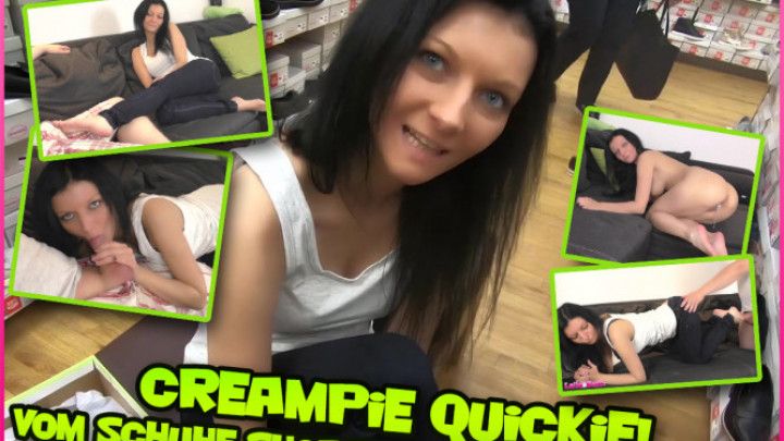 Creampie Quickie! From shopping Shoes