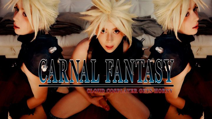 Carnal Fantasy: Cloud Cosplayer Gets Horny
