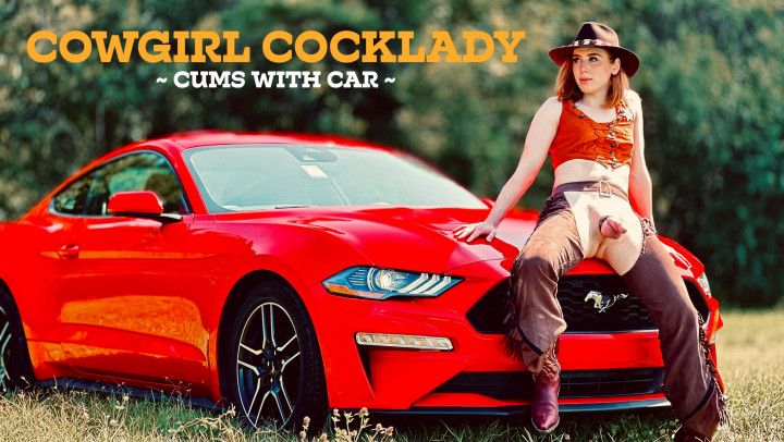 Cowgirl Cocklady Cums With Car