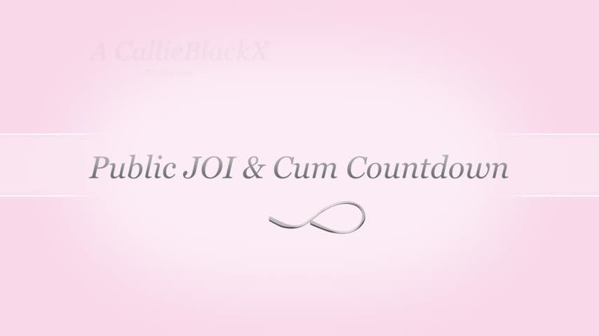 Public Cum &amp; JOI Cum Countdown