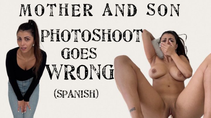 Mother and son: Photoshoot goes wrong! Spanish