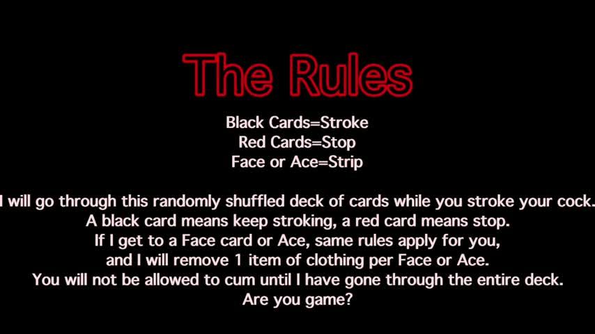 Strip and Stroke Card Game