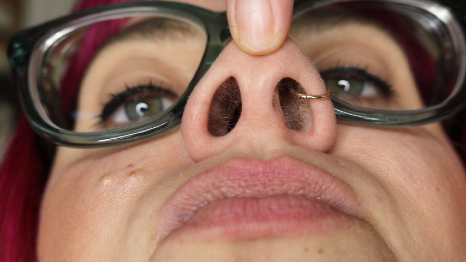 Up Close Nose Fetish